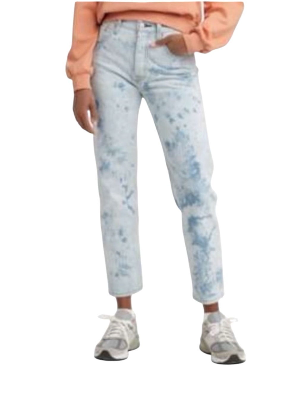 Levi's 501 Acid Wash Cropped Jeans